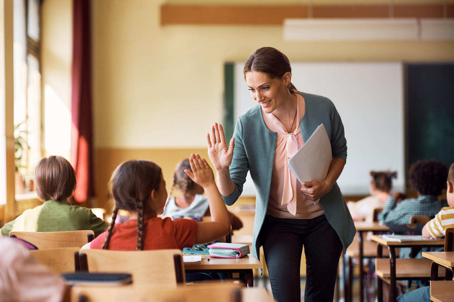 Teacher and student